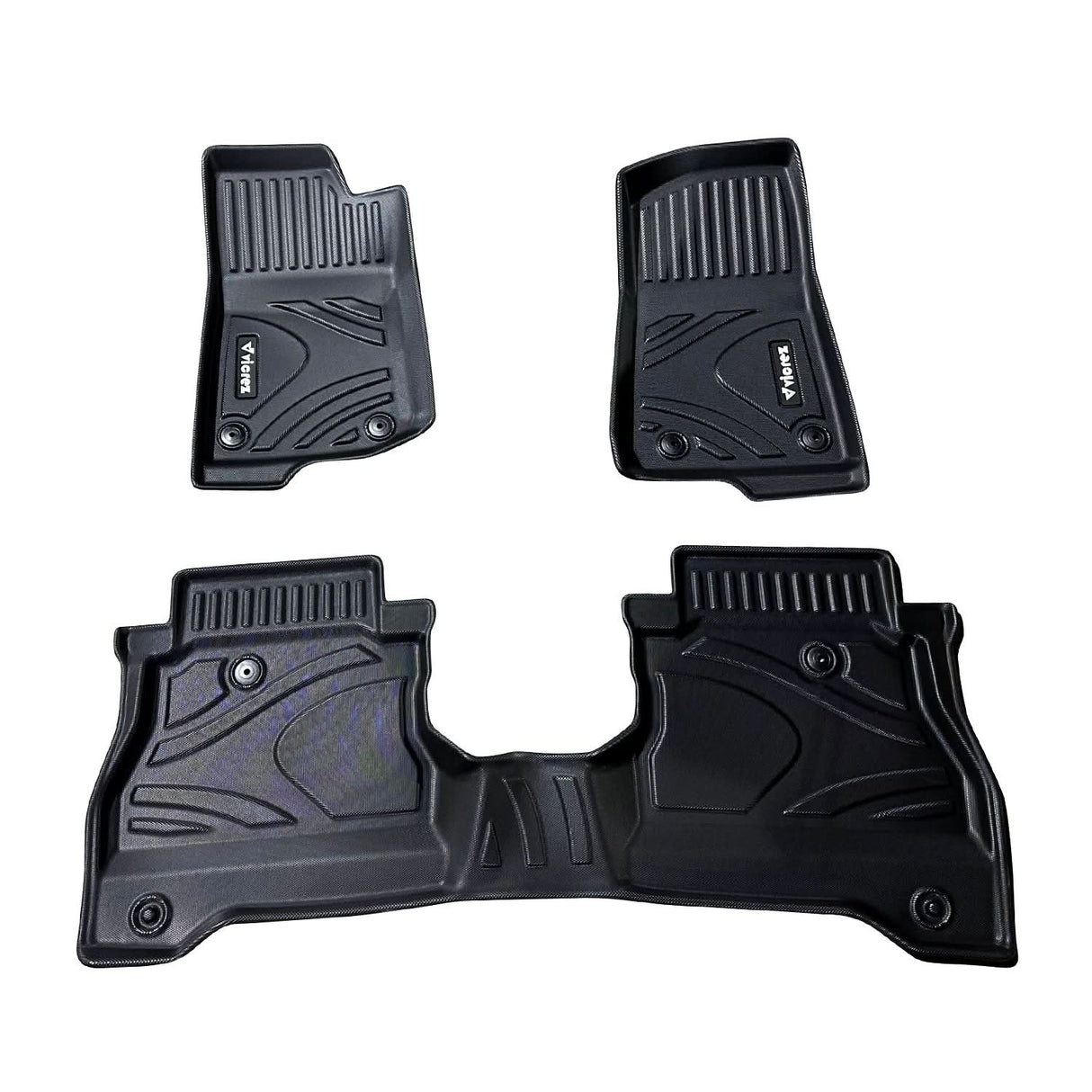 Vicrez All-Weather Front and Rear Floor Mat Liners | Jeep Gladiator 2020-2025