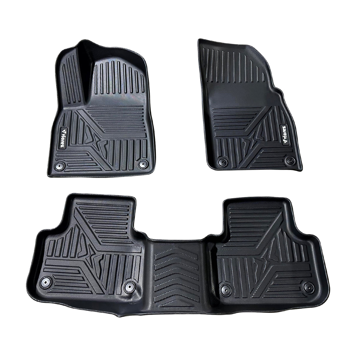 Vicrez All-Weather Front and Rear Floor Mat Liners | Audi Q8 2019-2025