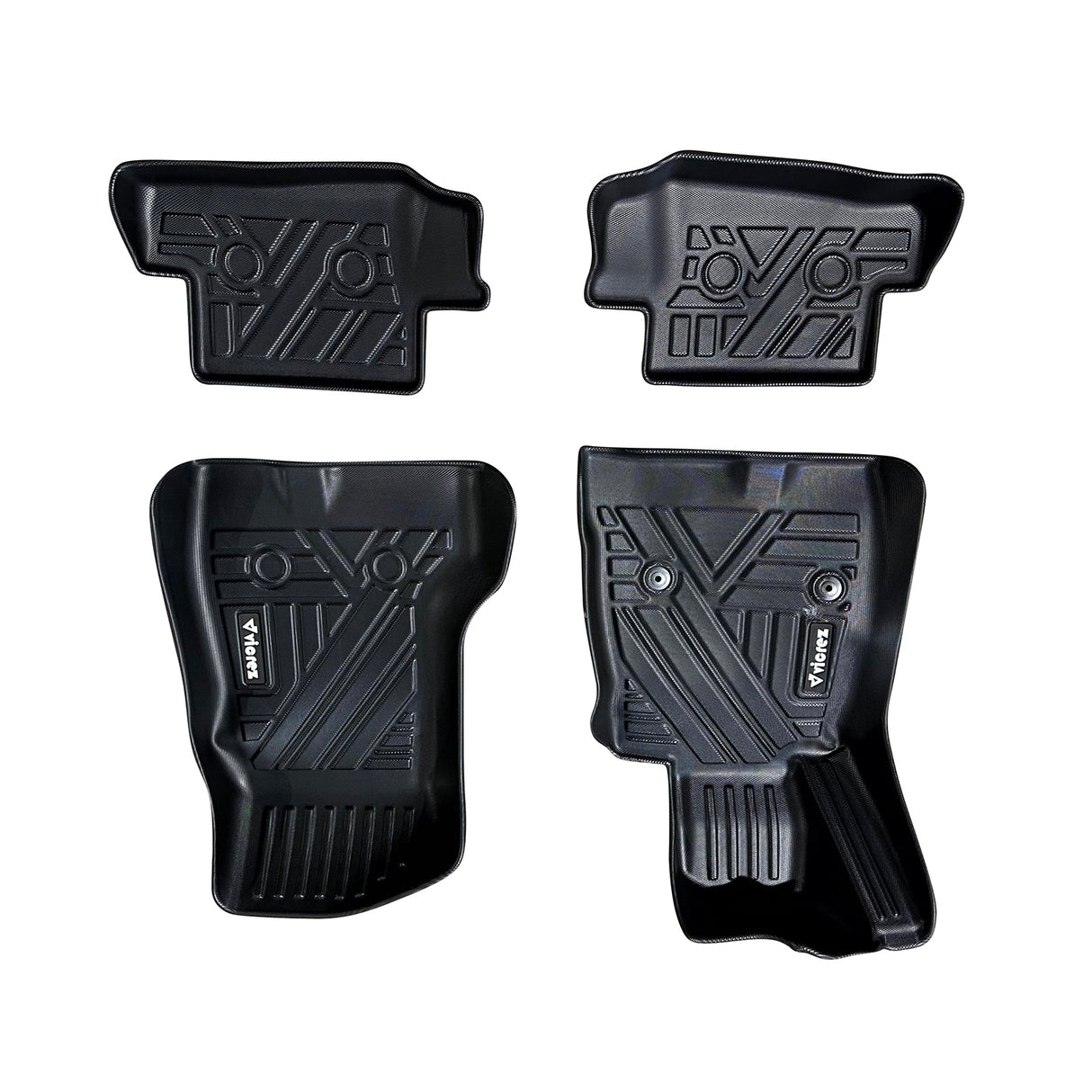 Vicrez All-Weather Front and Rear Floor Mat Liners | Chevrolet Camaro 2016-2024