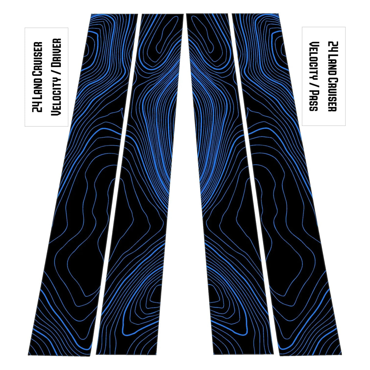 Topographic B Pillar Overlays - 2024+ Land Cruiser / GX 550