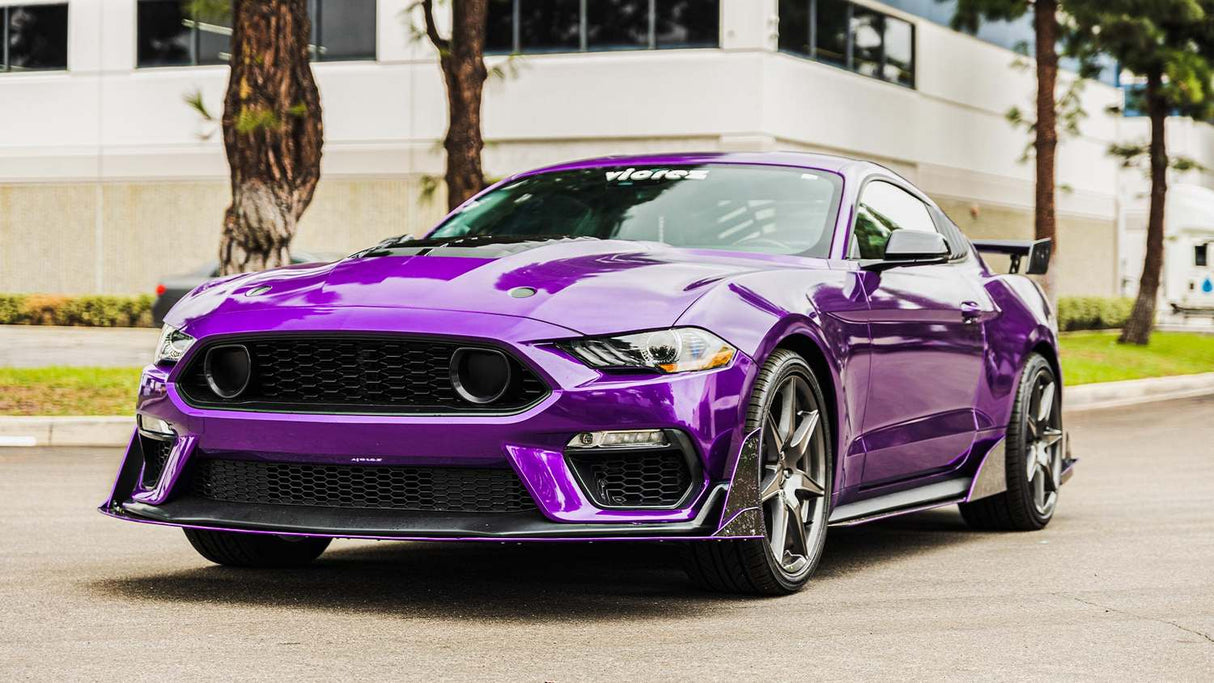 2021-2025 Ford Mustang Mach 1 LV4 Style Front Splitter - Vicrez