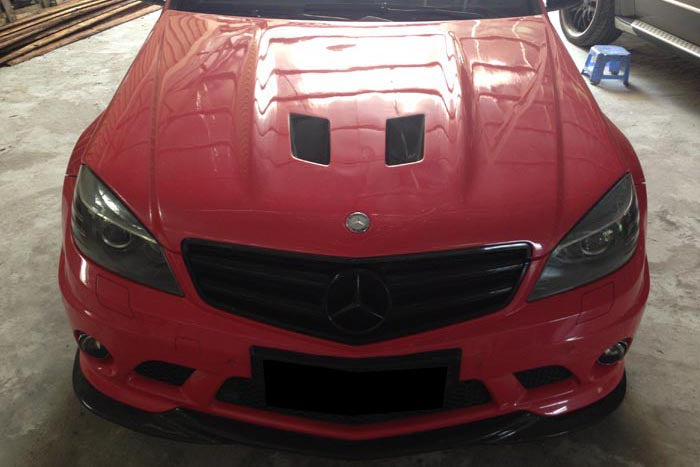 2008-2011 Mercedes Benz W204 C63 AMG BK Style HOOD
