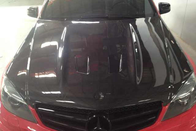 2008-2011 Mercedes Benz W204 C63 AMG BK Style HOOD