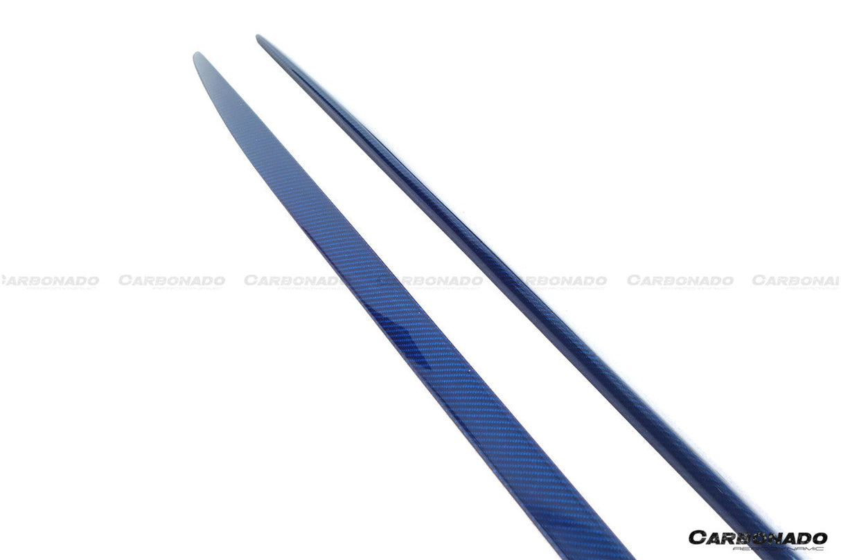 2015-2021 Mercedes Benz W205 C63 S AMG Coupe Carbon Fiber Side Skirts Extension Add On Lip