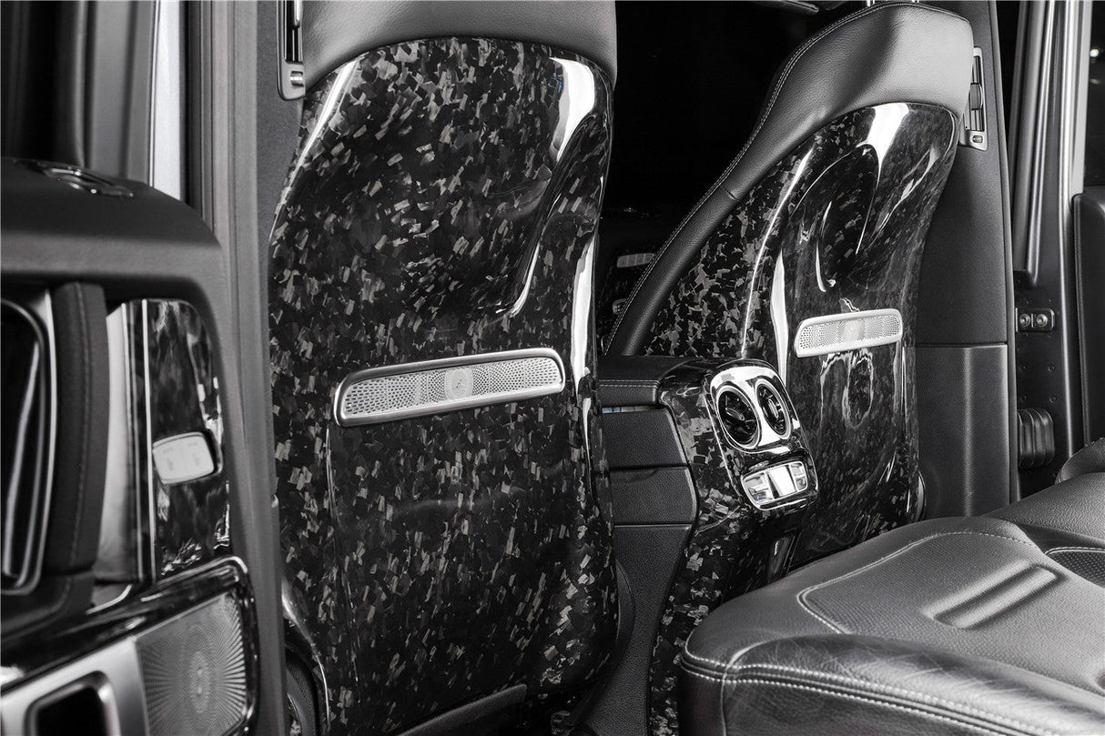 2019-2024 Mercedes Benz W464 G550 G63AMG G-Wagon Dry Carbon Fiber Seat-back Cover Replacement