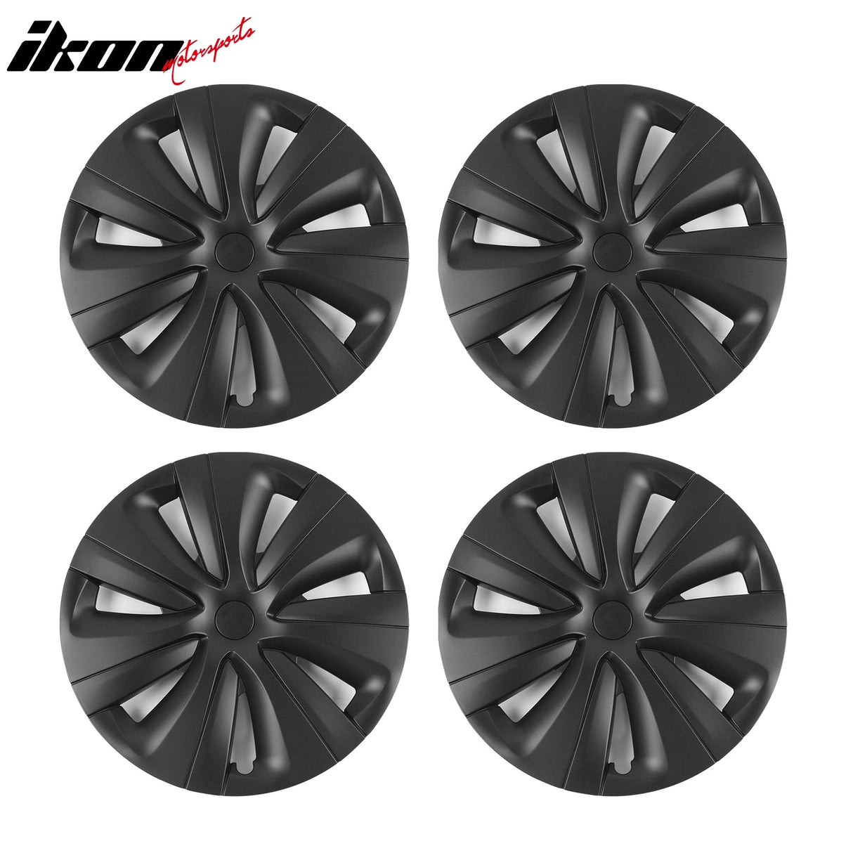 2024-2025 Tesla Model 3 18'' S Style Wheel Covers Hubcap Matte Black