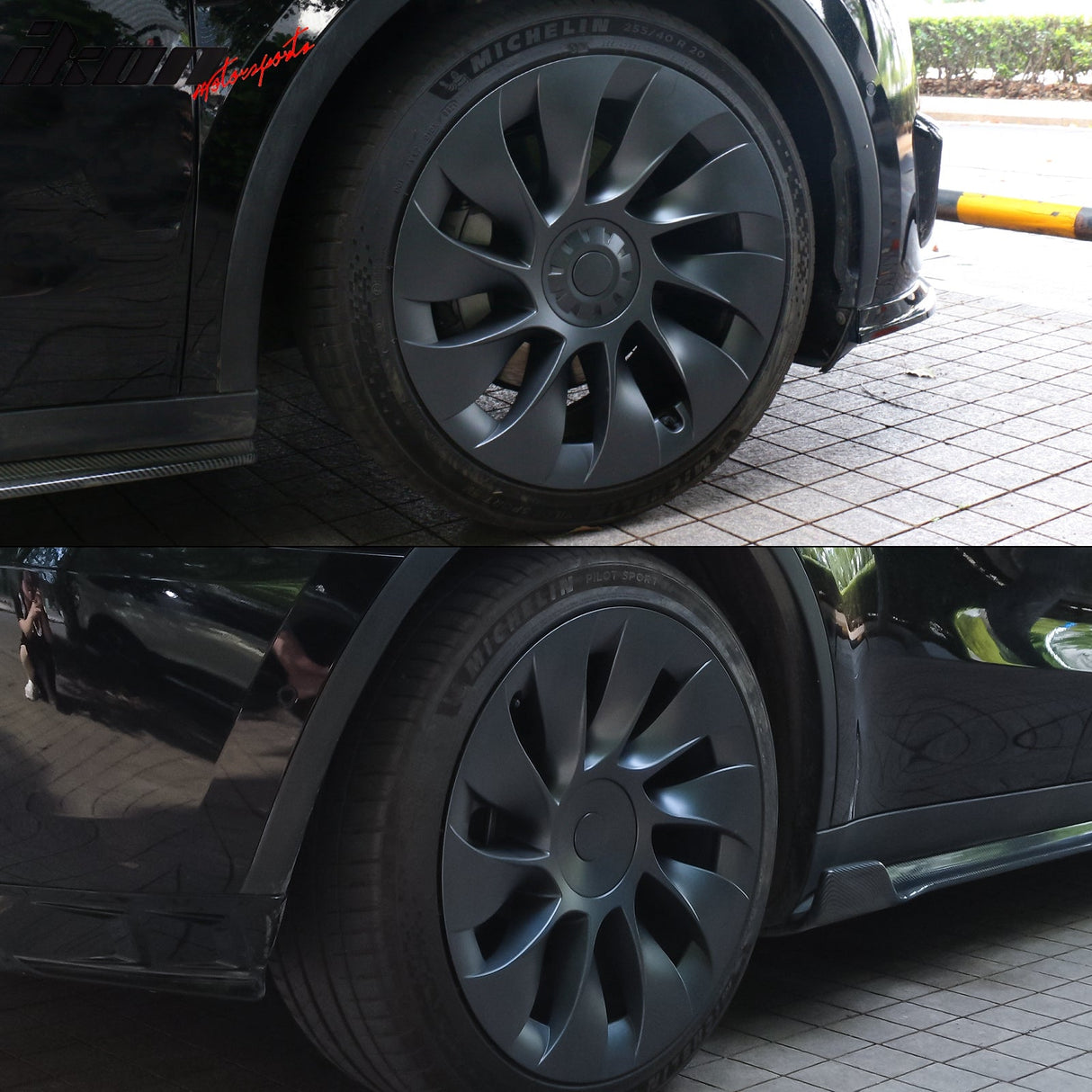 2020-2024 Tesla Model Y 20'' Matte Black V1 Hubcap Wheel Cover Rim ABS