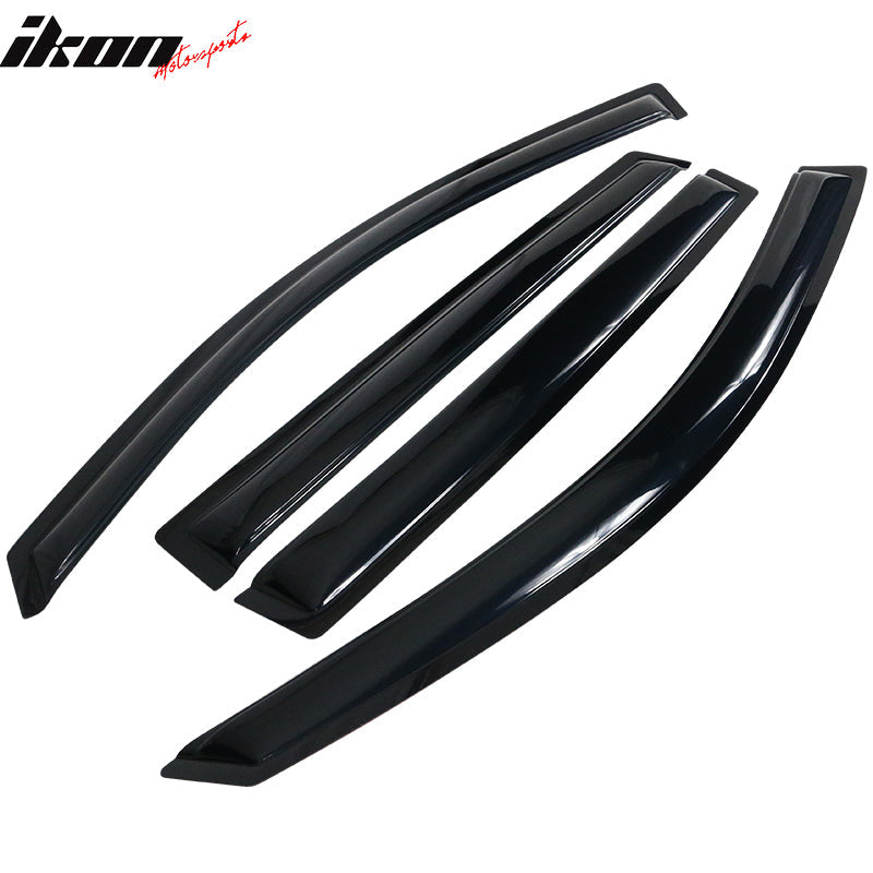 2007-2013 Acura MDX Visor Windows Rain Guard Acrylic Slim Style Smoke
