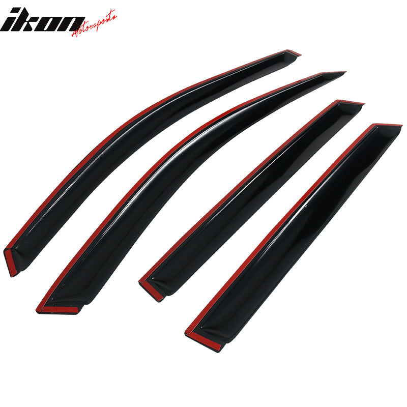 2007-2013 Acura MDX Visor Windows Rain Guard Acrylic Slim Style Smoke