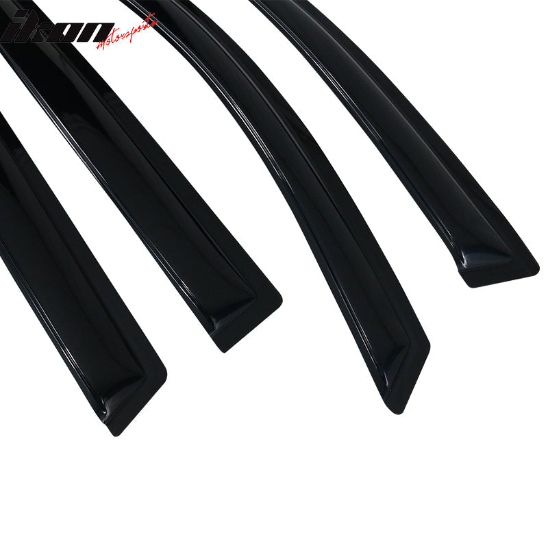 2007-2013 Acura MDX Visor Windows Rain Guard Acrylic Slim Style Smoke