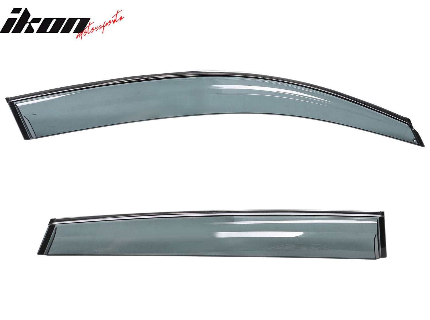 2009-2017 Audi Q5 8R Side Window Visors w/ Chrome Trim PC Injection