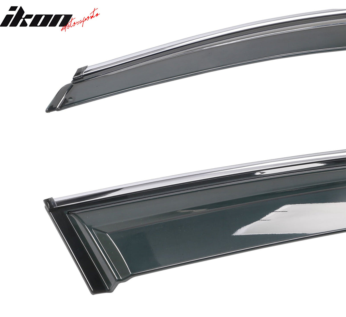 2009-2017 Audi Q5 8R Side Window Visors w/ Chrome Trim PC Injection