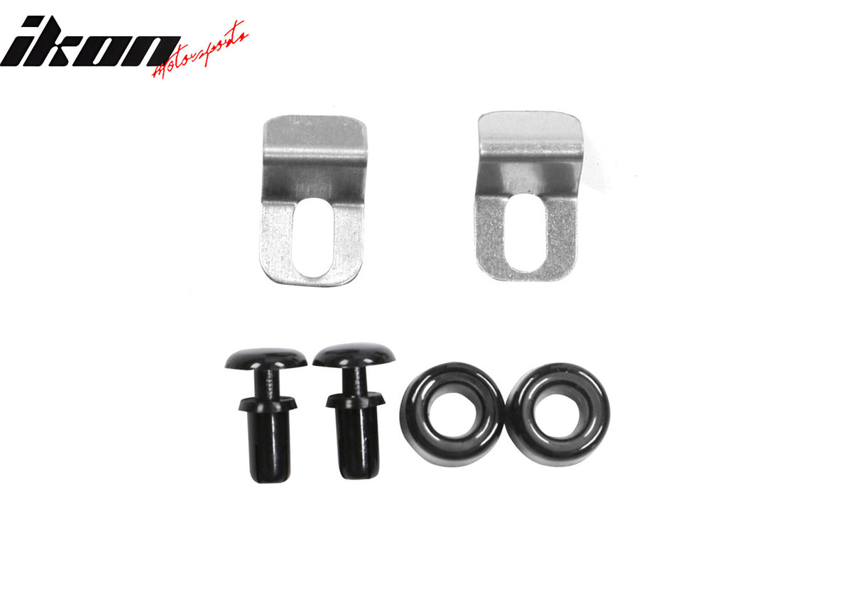 2009-2017 Audi Q5 8R Side Window Visors w/ Chrome Trim PC Injection