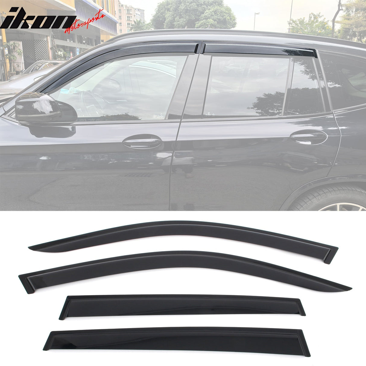 2018-2024 BMW G01 X3 4PCS Tape on Window Visors Vent Rain Sun Guards