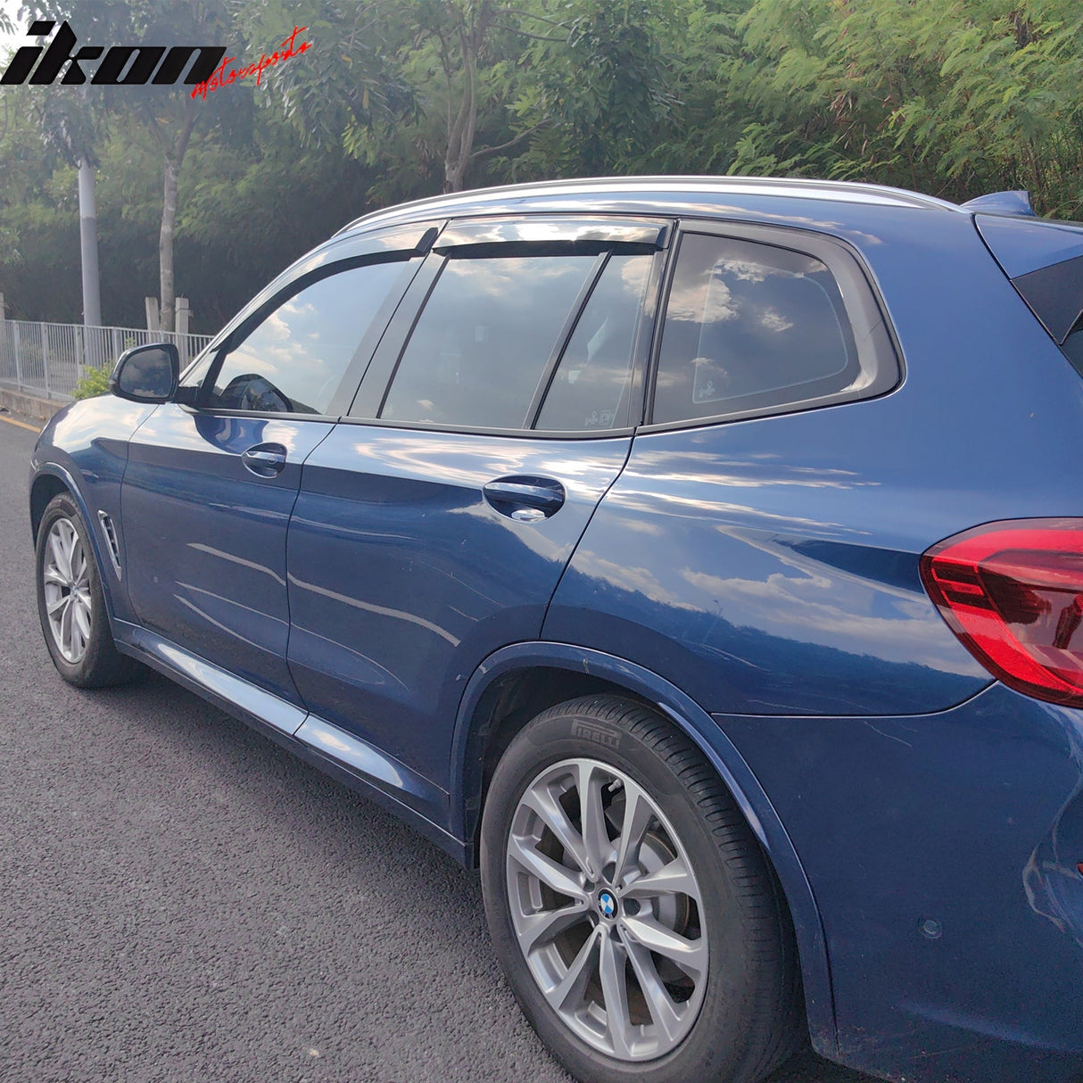 2018-2024 BMW G01 X3 4PCS Tape on Window Visors Vent Rain Sun Guards