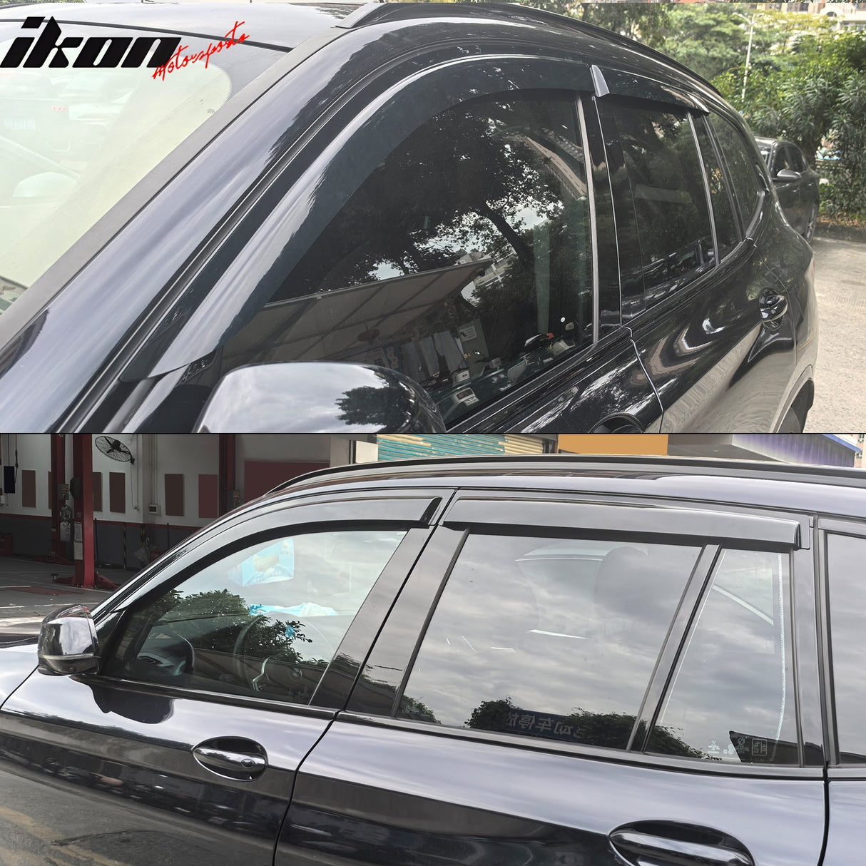 2018-2024 BMW G01 X3 4PCS Tape on Window Visors Vent Rain Sun Guards