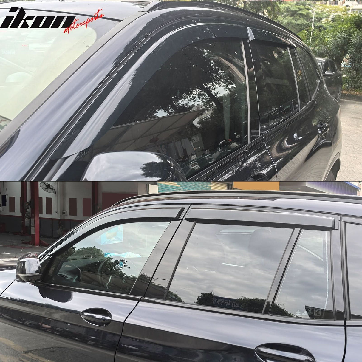 2018-2024 BMW G01 X3 4PCS Tape on Window Visors Vent Rain Sun Guards