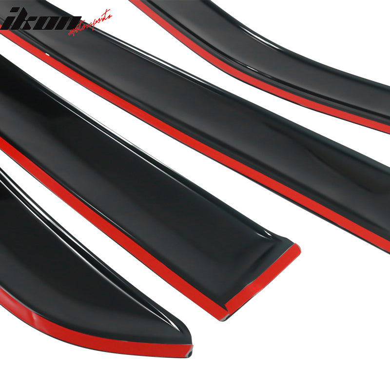 2005-2010 Chrysler 300 Slim Style Smoke Tinted Visor Window Acrylic