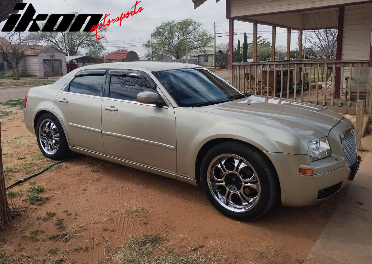 2005-2010 Chrysler 300 Slim Style Smoke Tinted Visor Window Acrylic