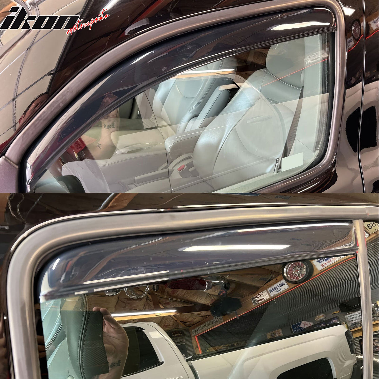 2006-2011 Chevy HHR 4DR In-Channel Visor Window Sun Guard Acrylic