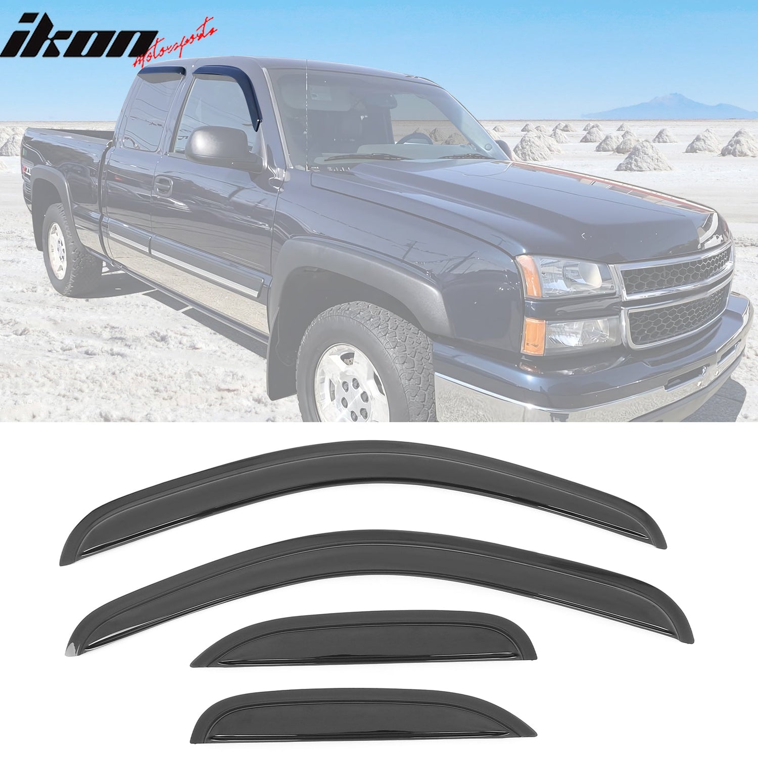 2007-2014 Chevrolet Silverado & GMC Sierra Extended Cab Window Visor