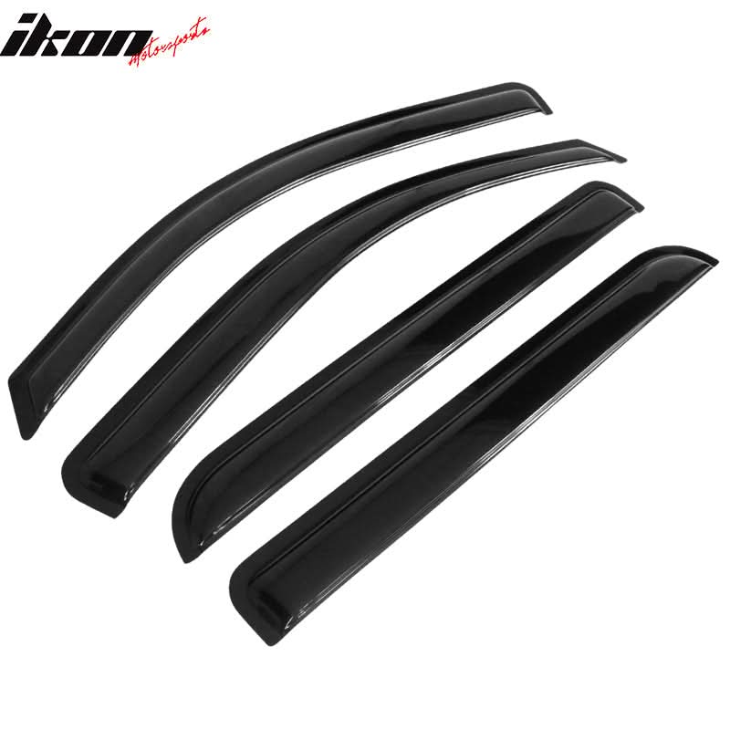 2014-2019 Chevrolet Silverado GMC Sierra Crew Cab Slim Window Visor