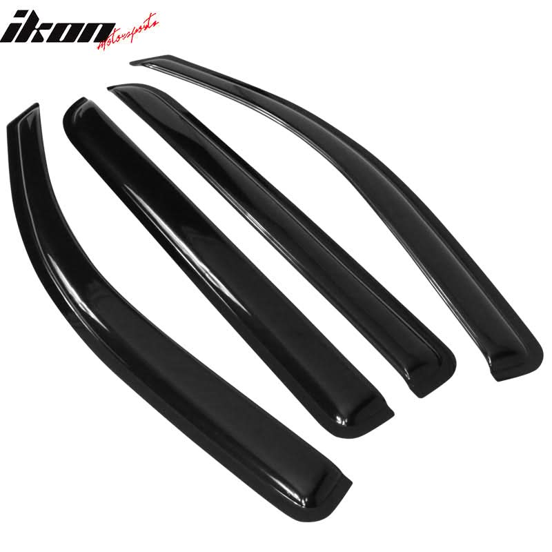 2014-2019 Chevrolet Silverado GMC Sierra Crew Cab Slim Window Visor