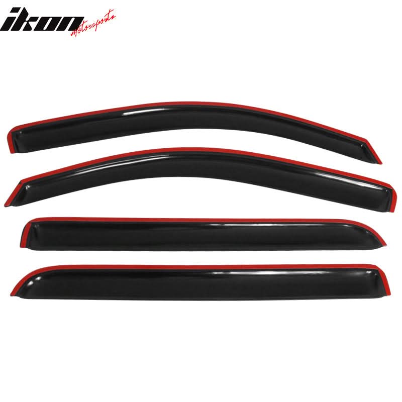 2014-2019 Chevrolet Silverado GMC Sierra Crew Cab Slim Window Visor