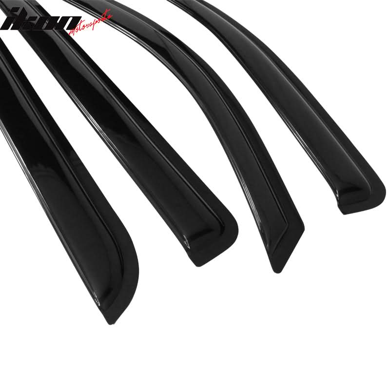 2014-2019 Chevrolet Silverado GMC Sierra Crew Cab Slim Window Visor