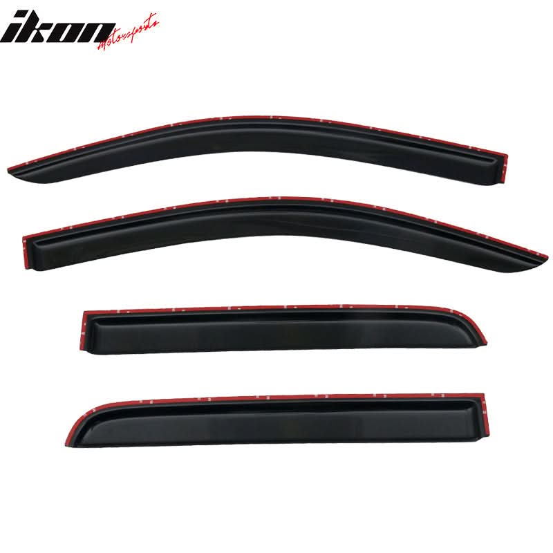 2015-2022 Chevy Colorado GMC Canyon Crew Cab 4Pc Window Visor Acrylic