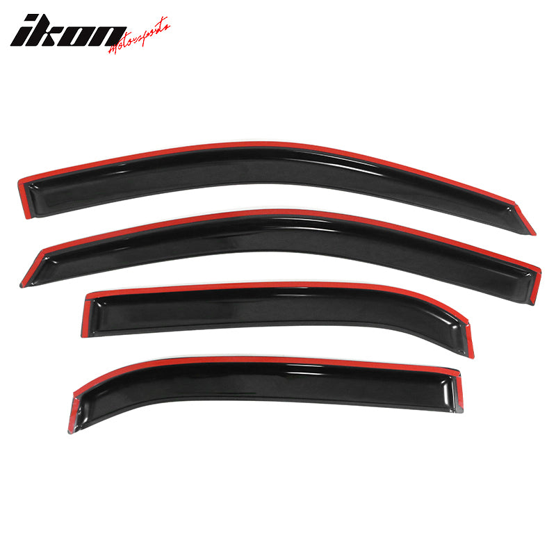 2010-2017 Chevy Equinox Slim Style Smoke Window Visors Guard Acrylic