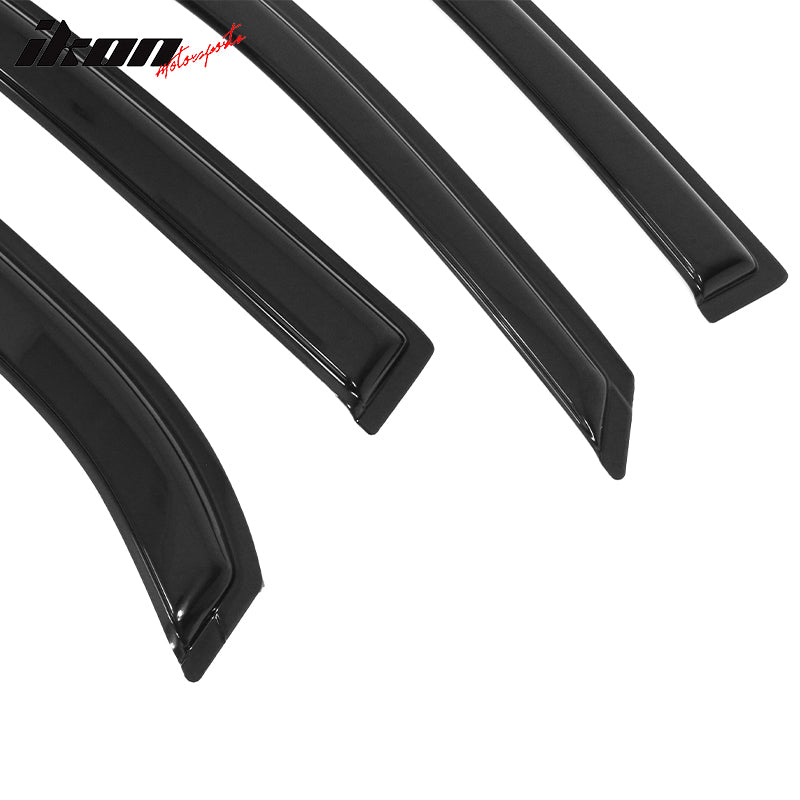 2010-2017 Chevy Equinox Slim Style Smoke Window Visors Guard Acrylic