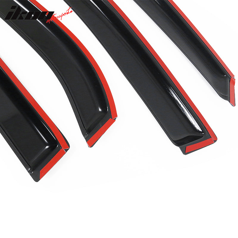 2010-2017 Chevy Equinox Slim Style Smoke Window Visors Guard Acrylic