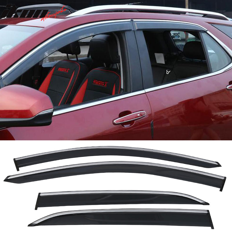2018-2024 Chevrolet Equinox Acrylic Slim Style 4PC Window Visor Guard