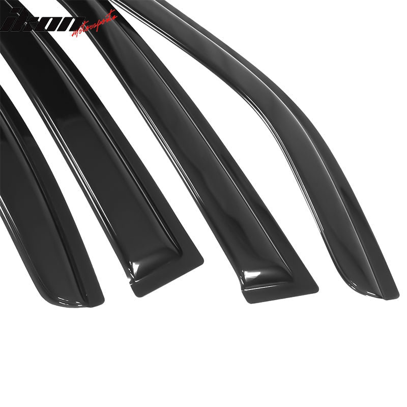 2006-2010 Dodge Charger Tape on Visor Window Rain Guard Acrylic