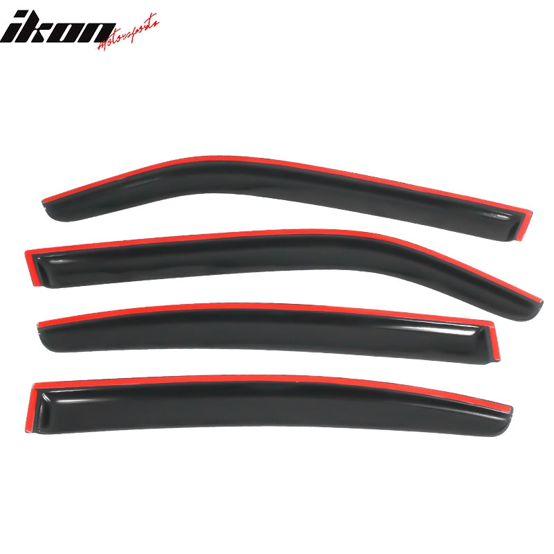 2006-2010 Dodge Charger Tape on Visor Window Rain Guard Acrylic