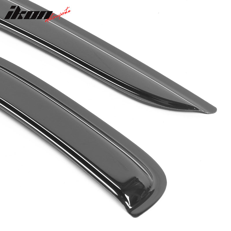 1997-2004 Dodge Dakota 2Dr Tape On Smoke 2PCS Window Visors Acrylic