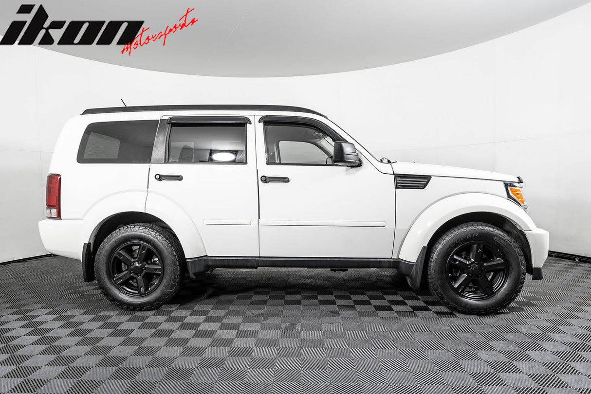 2007-2011 Dodge Nitro Slim Style Smoke Tinted Visor Windows Acrylic