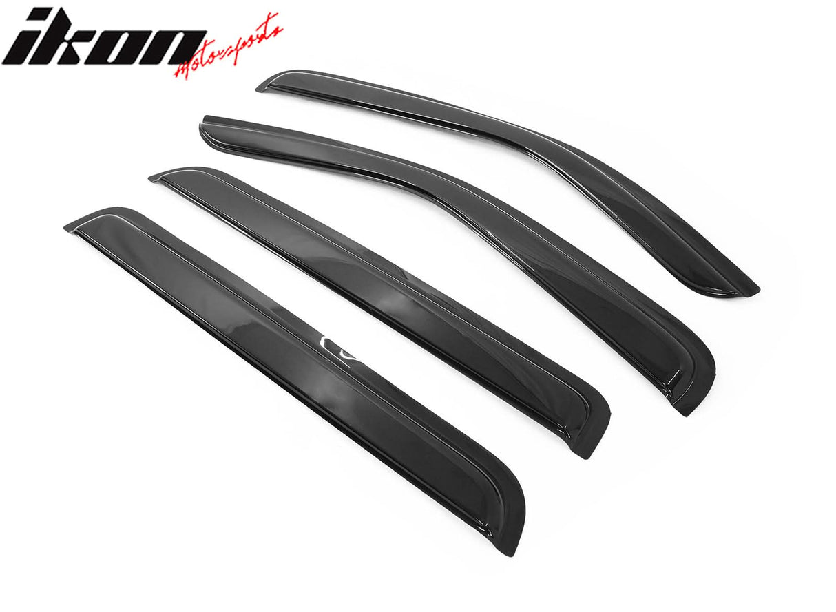 2007-2011 Dodge Nitro Slim Style Smoke Tinted Visor Windows Acrylic