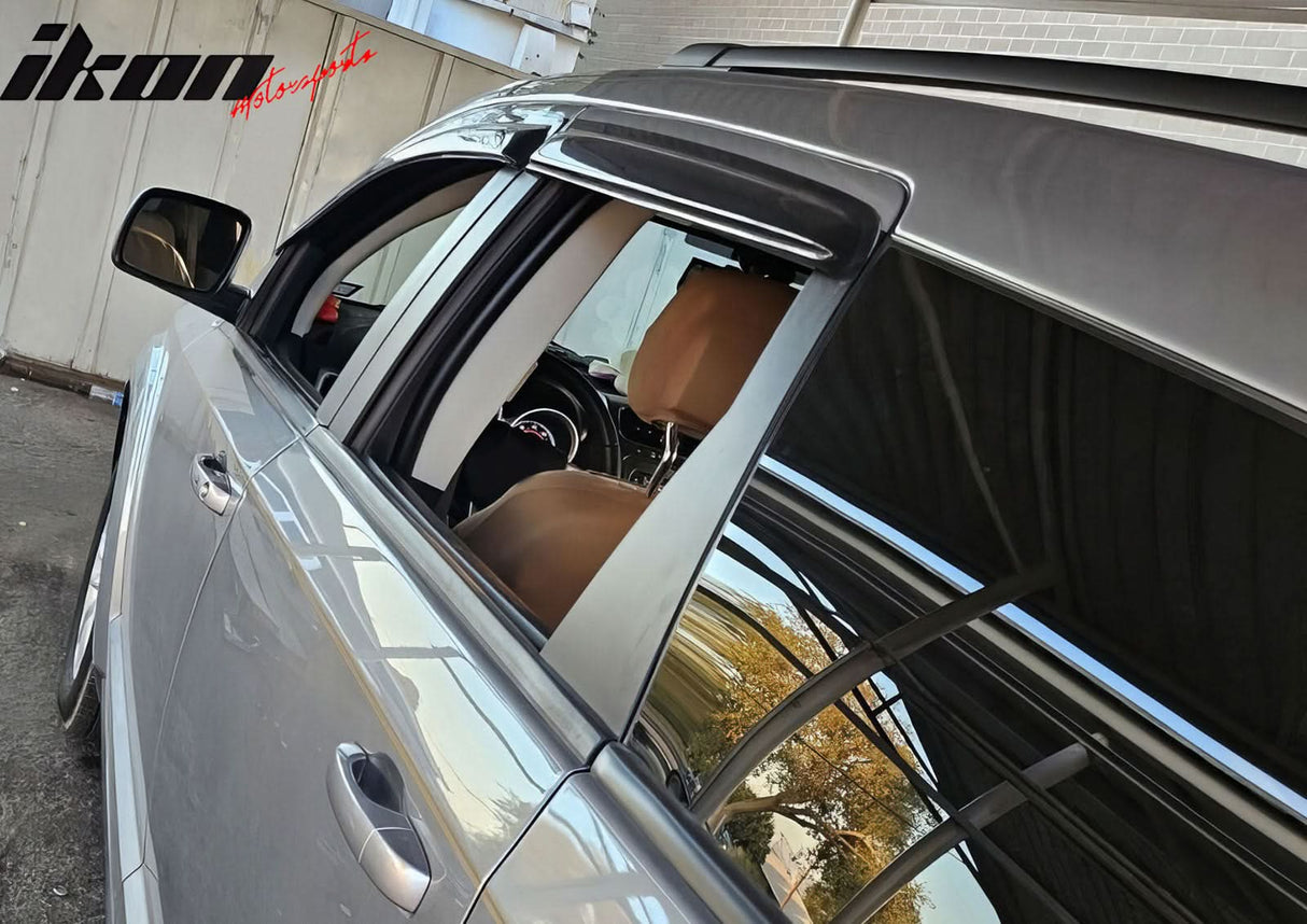 2009-2020 Dodge Journey Slim Style Smoke Tinted Window Visors Acrylic