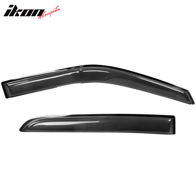 2009-2024 Dodge Ram 1500 Crew Slim Smoke Tinted Window Visor Acrylic