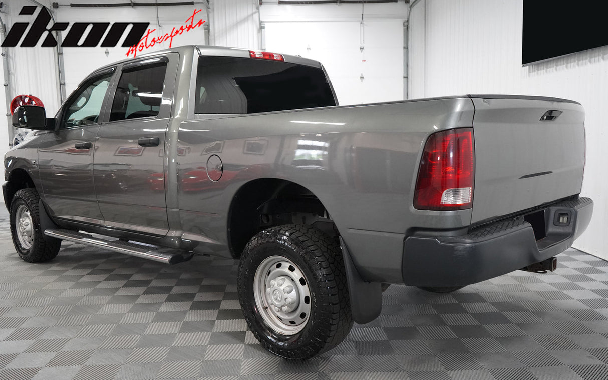 2009-2024 Dodge Ram 1500 Crew Slim Smoke Tinted Window Visor Acrylic