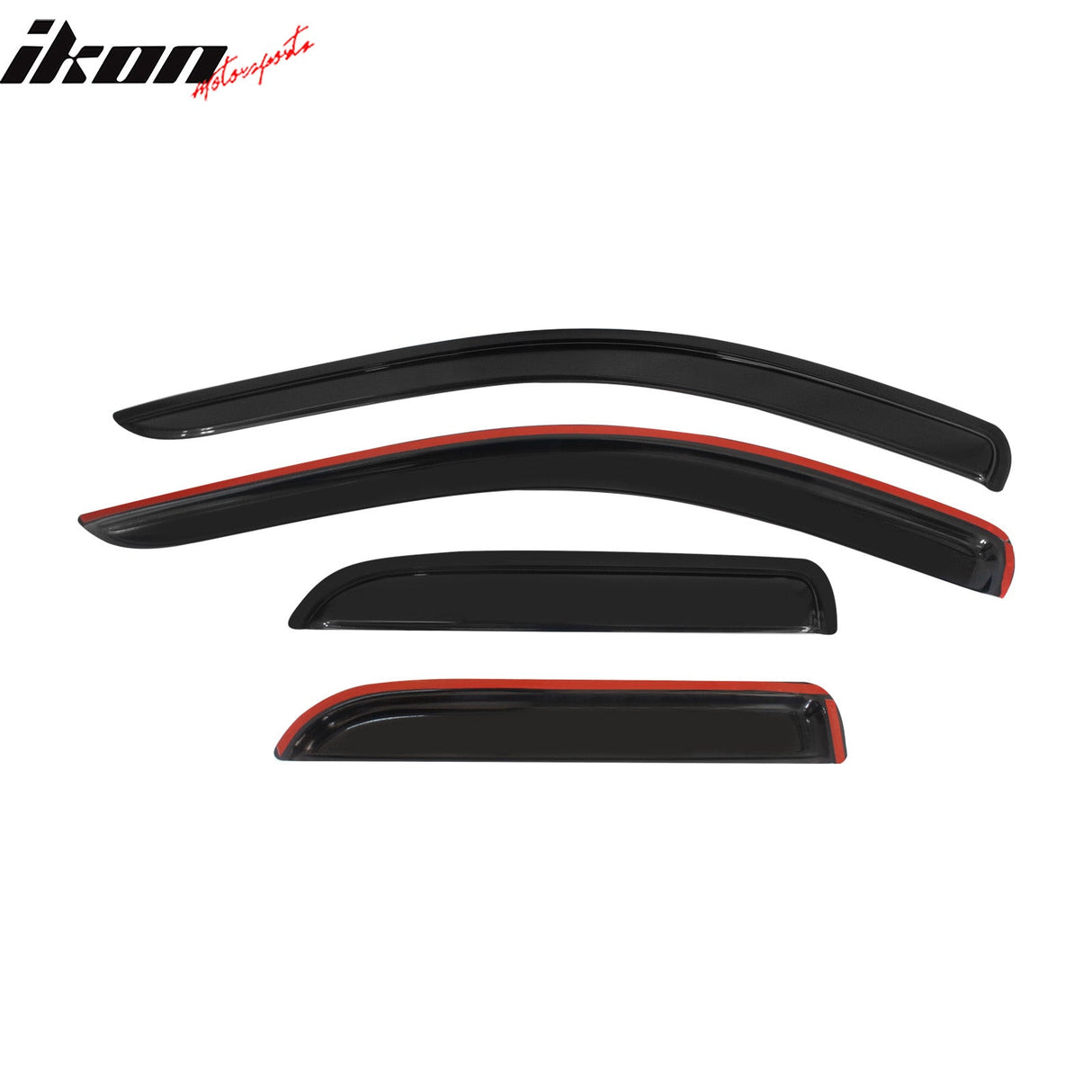 2002-2009 Dodge Ram Visor Windows Acrylic Slim Style Smoke Tinted 4PC