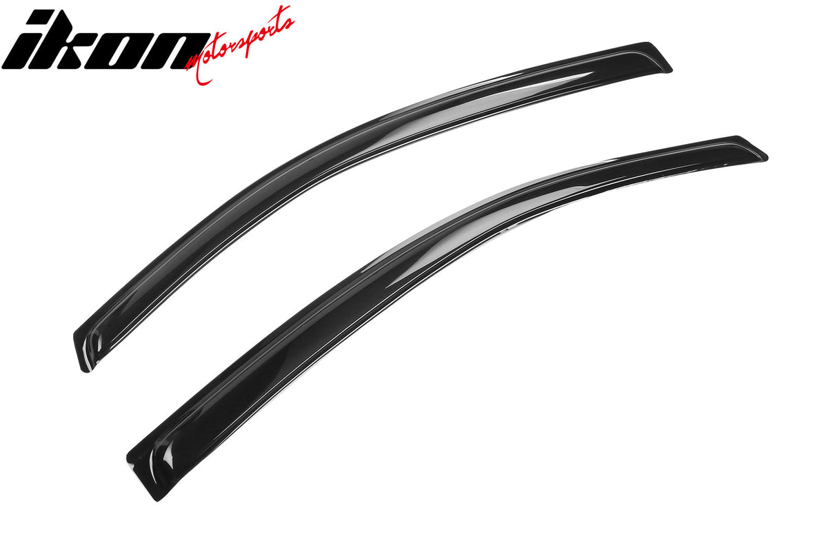 2012-2019 Fiat 500 Side Window Visors Acrylic Sun Rain Guard 2PCS