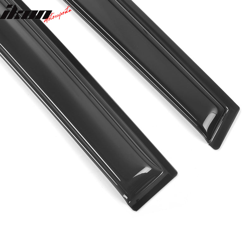 2013-2019 Ford Escape Smoke Tinted Slim Style Window Visors Acrylic