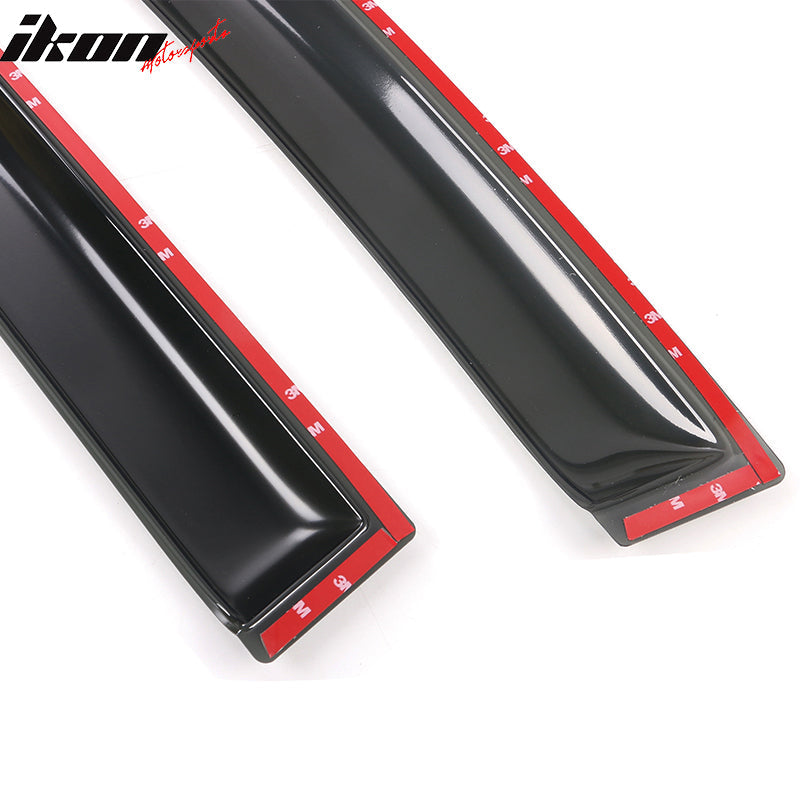 2013-2019 Ford Escape Smoke Tinted Slim Style Window Visors Acrylic