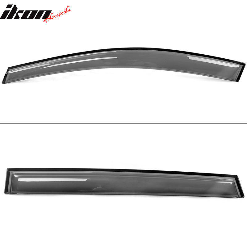 2013-2019 Ford Escape Smoke Tinted Slim Style Window Visors Acrylic