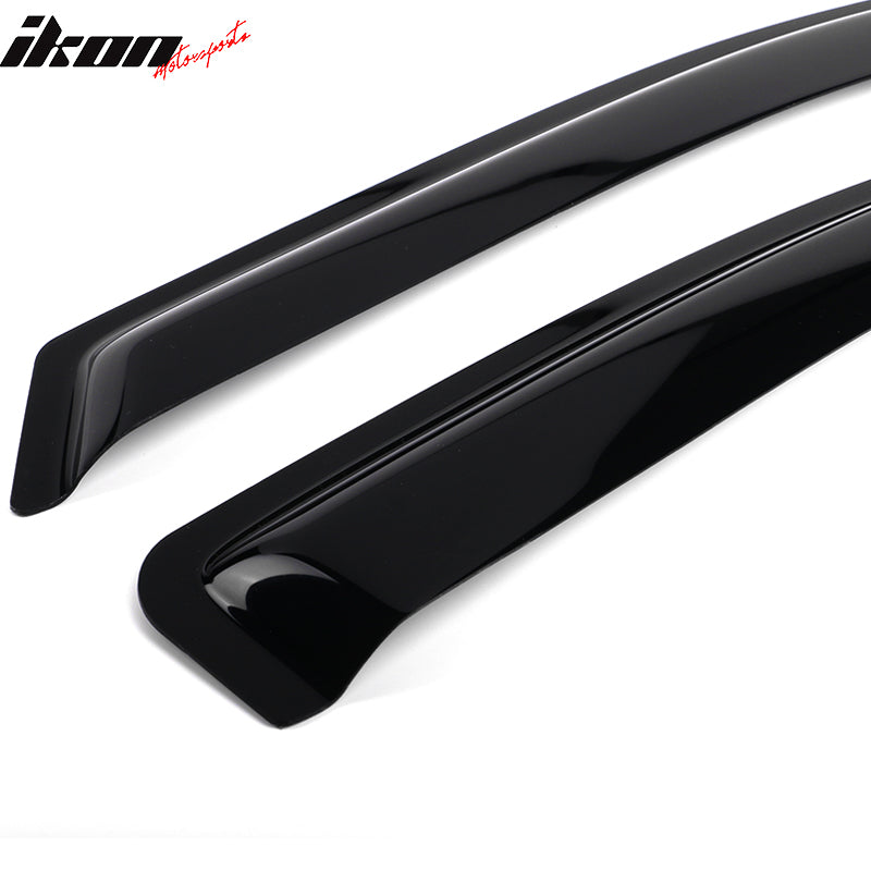 2004-2008 Ford F150 Standard Cab Tape On Acrylic Visor Windows 2Pc Set