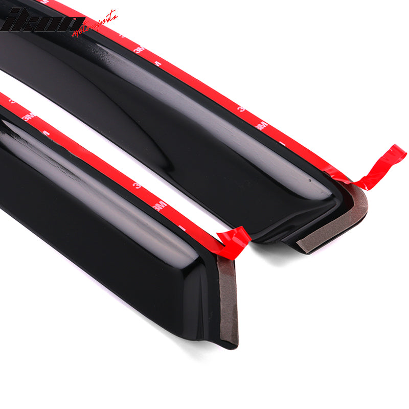 2004-2008 Ford F150 Standard Cab Tape On Acrylic Visor Windows 2Pc Set