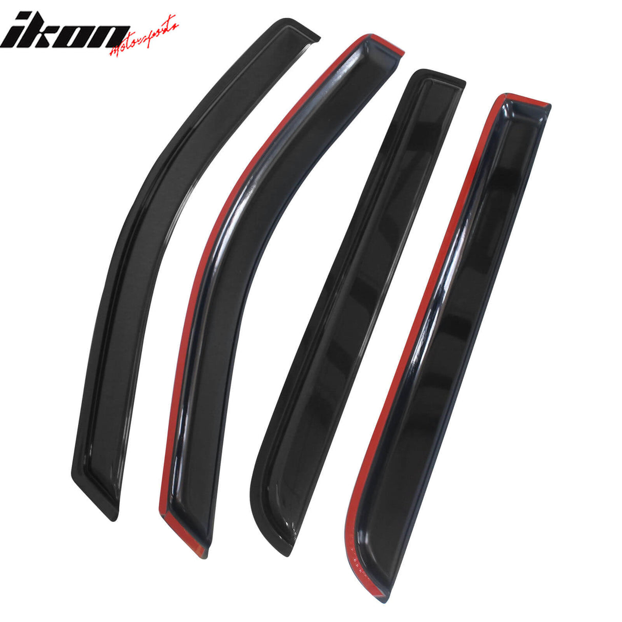 2004-2008 Ford F150 Crew Cab Slim Smoke Tinted Visor Window Acrylic